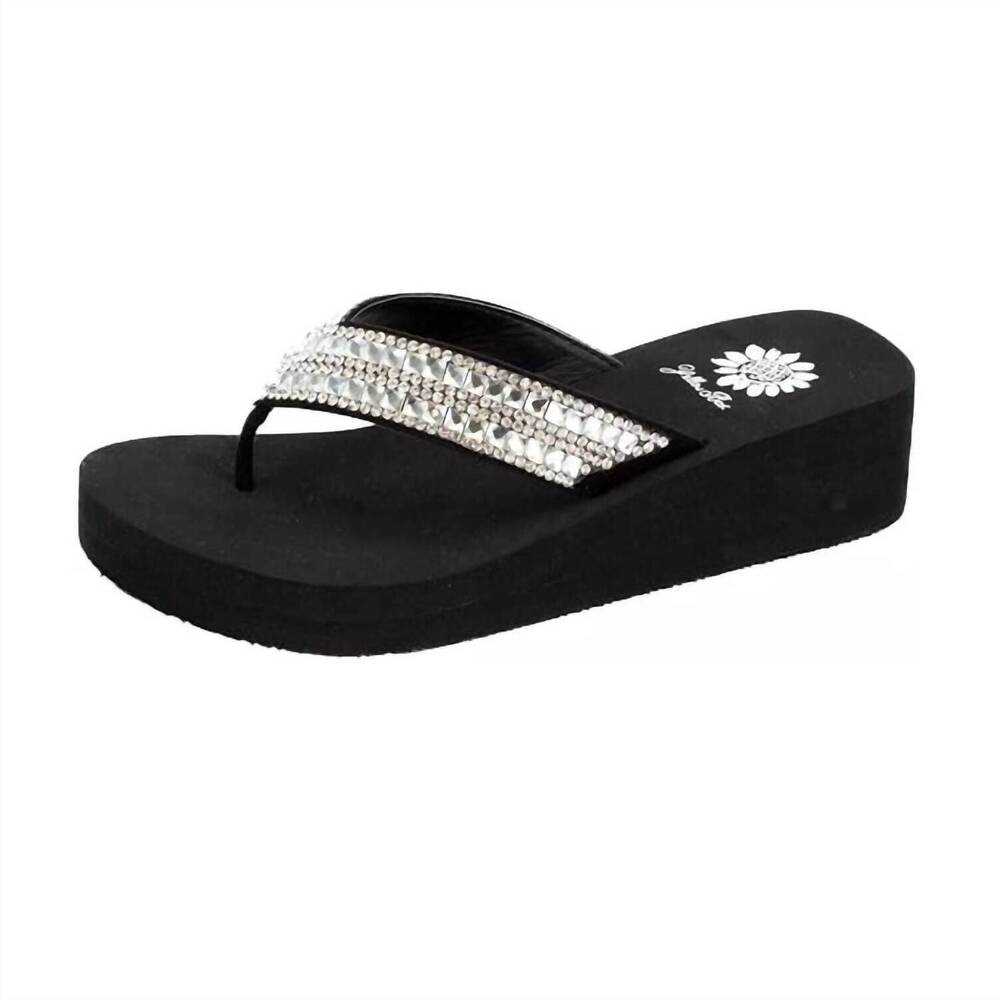 NEW YELLOWBOX women's vaniza sandal in clear - Picture 3 of 3